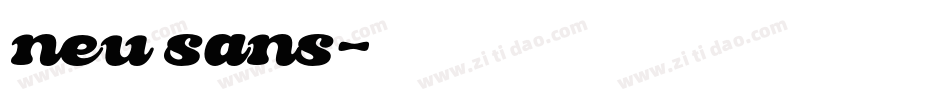 neu sans字体转换